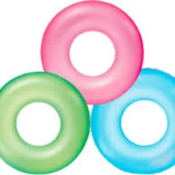 size (IND*95) Neon Frost pool float tube inflatable swim ring Multicolor Inflatable Swimming Safety Tube-28