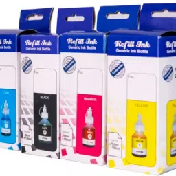 ASV Refill ink For brother DCP-T226 Multi-function Color Inkjet Printer Black + Tri Color Combo Pack Ink Bottle image 3