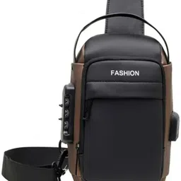 santorini Men’s Small Travel Crossbody Sling Bag with USB Charging Port Fanny pack-image-96