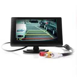 TFT LCD Screen Rear-View Stand Security TFT Monitor Black LCD-15