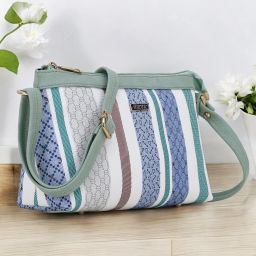 Green Women Sling Bag - Medium ChecksSlingBag-image-88