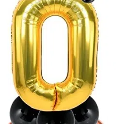 Solid Numbers 0 Shape Foil Balloon For Party Decorations In Happy Birthday Anniversary Balloon-16