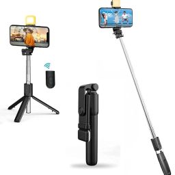 BSVR Perfect Design Selfie Stick with Light, Multi Purpose Use Bluetooth Remote_BS69 Bluetooth Selfie Stick-picture-11