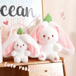 Premium Quality Bunny Plush Toy, Reversible Bunny Design Soft Toy- 35 cm-4