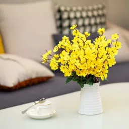 Yellow Peach Blossom Artificial Flower-image-62
