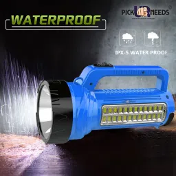 pick ur needs High Power 30W Laser Long Range Torch with 24 Led Side Emergency Light Torch image 3