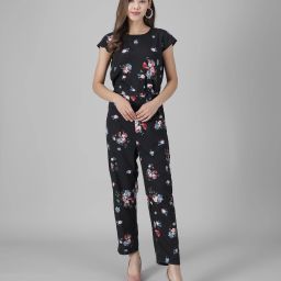 Floral Print Women Jumpsuit-image-50