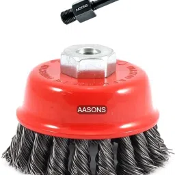 Twisted Metal Wire Cup Brush 3”(75mm) x M10 With Adaptor Wheel Brush-image-68