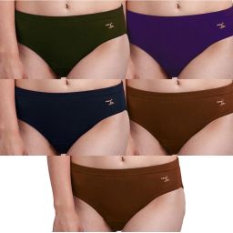 Pack of 5 Women Hipster Multicolor Panty-image-2