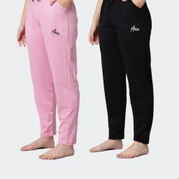 Pack of 2 Cotton Plain Pyjamas for Women Combo Pack Women Pyjama-image-93