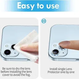 Bnny Camera Lens Protector for Iphone 14 Pro max Camera Lance With Inbuilt Tempered Glass Aluminium Alloy Metal Ring Scratch proof Very Easy To Install With Ultra Protection image 4