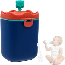 Baby Formula Dispenser with Scoop, Food-Grade PP Double Layer Anti-Leak Milk- Plastic-1