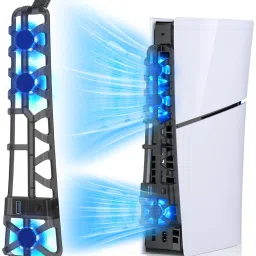 Verilux Playstation5 Slim Digital & Discs Edition, Cooling Fan for PS5 Slim Accessories Cooling Pad-13