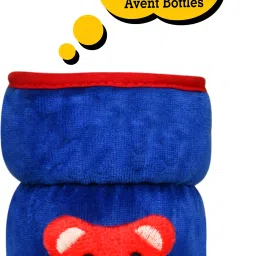Bottle Cover for Philips Avent/Wide Neck Feeders Soft Plush Stretchable Baby Feeding Bottle Cover with Easy to Hold Strap (Royal Blue, Wide Neck 125ml/4OZ)-picture-23