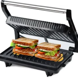 GRILL BIG SIZE Nova 2 Slice Panni Grill Sandwich Maker Grill, Toast (Black) 230 W Pop Up Toaster-21