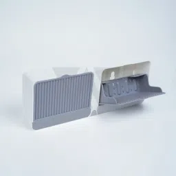Double Bar Soap Dish with Drainage Box,Premium Plastic Soap Holder Soap Saver-image-29