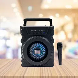 Clairbell Bluetooth Speaker with Karaoke Mic, 6Hrs Playtime Support SD Card/Aux/USB Z153 5 W Bluetooth Party Speaker-image-53