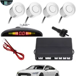 monolive Car Reverse Parking White Sensor With Led Display/Buzzer-224 White 4Parking Sensor Increased Safety For Passengers Universal For Car-224 Parking Sensor-picture-35