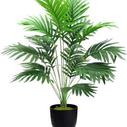 De Gardenia Artificial Areca Palm Plant with Faux Turtle Leaves Artificial Plantwith Pot-11