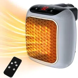 Electric Handy Heater Turbo Wall Outlet 800 Watt With Temperature Control Remote Fan Room Heater-picture-10