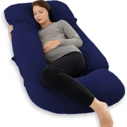 Luxurious Imported Velvet Microfibre Solid Pregnancy Pillow Pack of 1-image-64