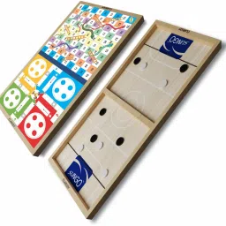 2 in 1 Sling Puck , Fastest Finger First(Slingo with game ludo,Snake & Ladder) Party & Fun Board Game-10