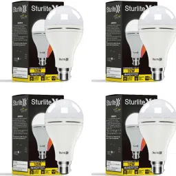Inverter 10W LED Rechargeable|3Hrs Battery Backup - (Pack of 4) 3 hrs Bulb Emergency Light-11
