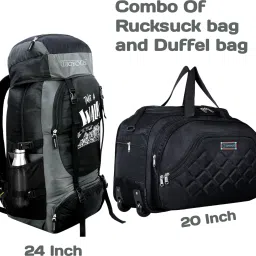 Rucksack and Duffel Bag With Wheels Combo Pack of 2 For men and women Rucksack Rucksack- 70 L-image-79