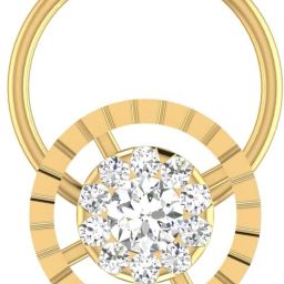 avsar Shrisha 18kt Diamond Yellow Gold Nose Wire-image-19