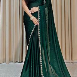 Self Design Bollywood Cotton Silk Saree-image-40