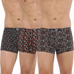 Pack of 3 Soft Combed Cotton Printed Men Trunk-image-2