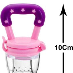 fusion fly Fruit Shape Teether for Baby 3-12 Mths ,Baby Fruit Nibbler BPA Free Combo Pack Teether and Feeder image 3