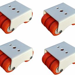 6-Wheels Roller Moving Castor/Sixer (Orange, 50 mm, L) 4 Pieces in 1 Box Swivel Furniture Caster-21