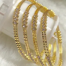 Alloy Gold-plated Bangle Set-8