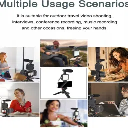 AMUSING New Arrival Vlogging Kit for Video Making, youtube video with Bluetooth Remote Monopod Kit, Tripod Kit image 4