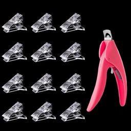 bozlin 6Pcs Nail Tips Clip for Quick Building Nail Forms with 1Pcs Nail Tip Trimmer-picture-36