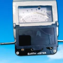 SPAARK EARTH TESTER 4 TERMINAL DUAL RANGE (0-10-100 OHMS) METAL BODY Analog Voltage Tester-image-19