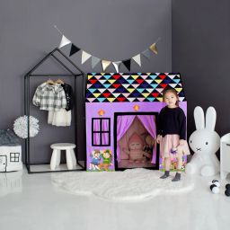 Dilex Purple coulor DOLL HOUSE WASHABLE TENT HOUSE (SIZE 5 YEAR OLD GIRL).-image-2