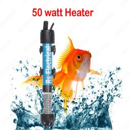 Fully Automatic ON Off Fish Tank Heater with Temperature Control knob (50 watt) Submersible Aquarium Immersion Heater-7