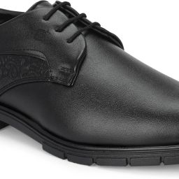 Premium Leather Designer Black Formal Lace Up Party Wear For Men-image-91