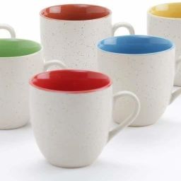 Pack of 6 Porcelain Pack of 6 Ceramic, Bone China Stylish Ceramic Handcrafted Black Pin Dot Printed Microwave Safe Tea Cup/Coffee Cup Set Ideal Best Gift for Friends, Family, Home, Office use, Kitchen Cup Set (280 ML)-image-21