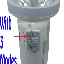 mitsales 500 Meter Long Range Emergency Light With 2 LED Tube ,3 Modes Function,Handle To Carry Easily Any Where It Also Supports Solar Charging Function With Ac Wire For Charging 10 hrs Torch Emergency Light image 3