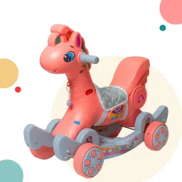 2 in 1 MULTICOLOR Giraffe Rider Rocker Cum Ride On for Kids Rideons & Wagons Rideons & Wagons Non Battery Operated Ride On-picture-15