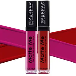 PERPAA Set Of 2 Matte Me One Stroke Ultra Smooth Matte Lipstick 5ml Each - Shade 115 & 122 image 1