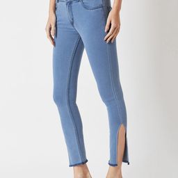 Miss Chase Women Blue Skinny Fit Mid-Rise Clean Look Stretchable Jeans-image-57