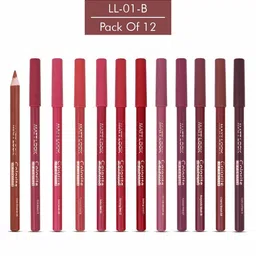 MATTLOOK Colorite Lip Contour 12-Pcs Lip Liner Pencil - 0.09g Each - Group B-0