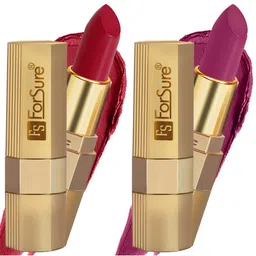 ForSure Xpression Set Of 2 Long Lasting Matte Lipsticks 3.5 gm Each-Magenta 302 & Red Matte 303 image 4