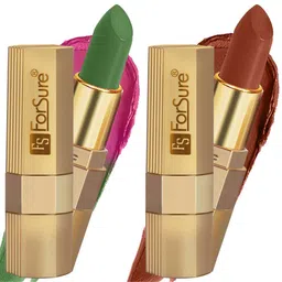 ForSure Xpression Set Of 2 Long Lasting Matte Lipsticks 3.5 gm Each-Natural Pink 305 & Rust Brown 301-10