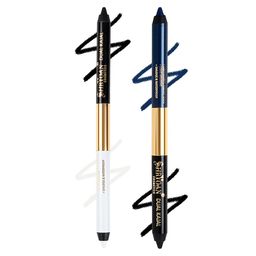 SHRYOAN Dual Set Of 2 Waterproof Kajal With Sharpener - 1.35ml Each - White & Blue image 4