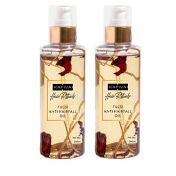 Kapiva Set Of 2 Hair Rituals Tulsi Anti-Hairfall Oil with Bhringraj & Mulethi - 200ml Each-15